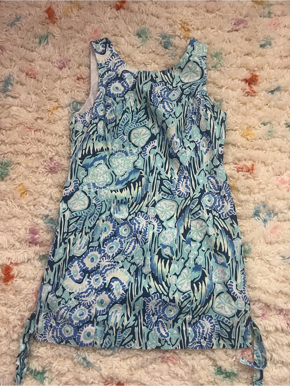 Lilly Pulitzer Blue Aqua Floral Dress